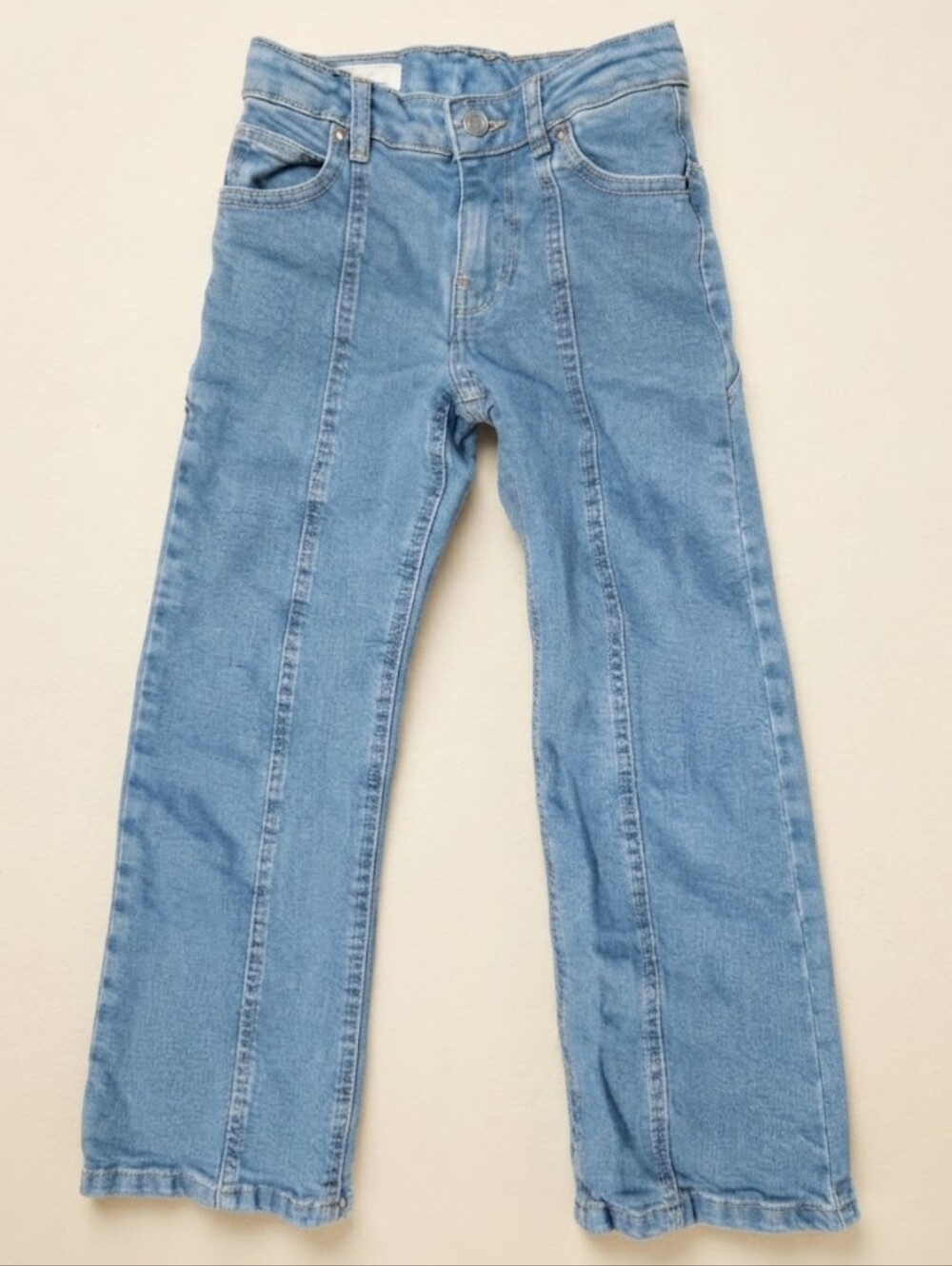 Zara Kids Light Blue Straight-Leg Jeans